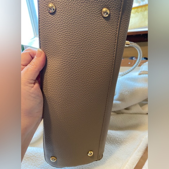 NWOT BEBE LOS ANGELES SATCHEL PEBBLED LEATHER - Picture 12 of 13